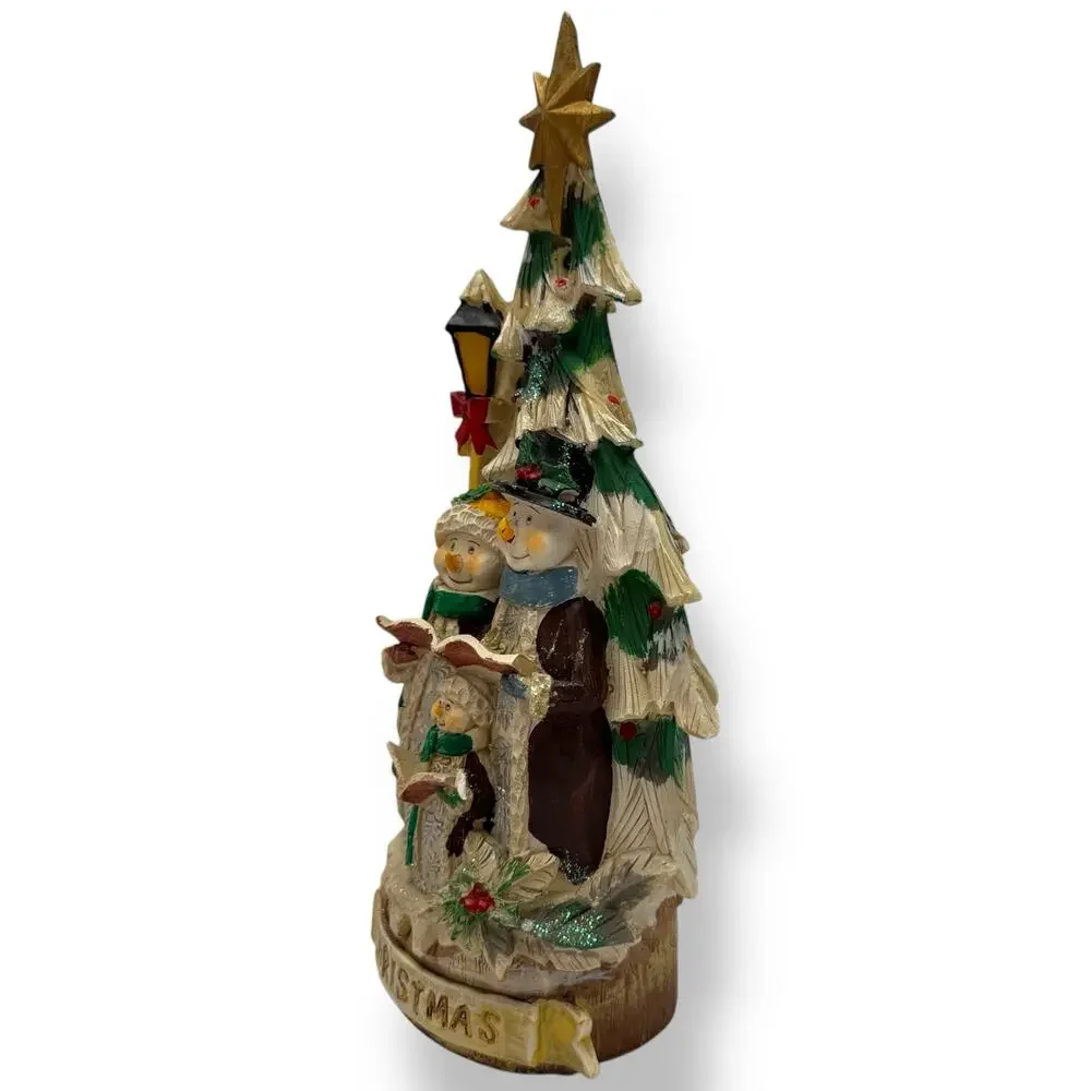 Snow Family Caroling Christmas Decor